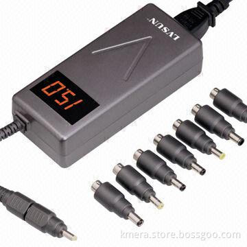90W Best-selling Universal Laptop AC/DC Adapter with LED Display, 100-240V Changeable Input Voltage
